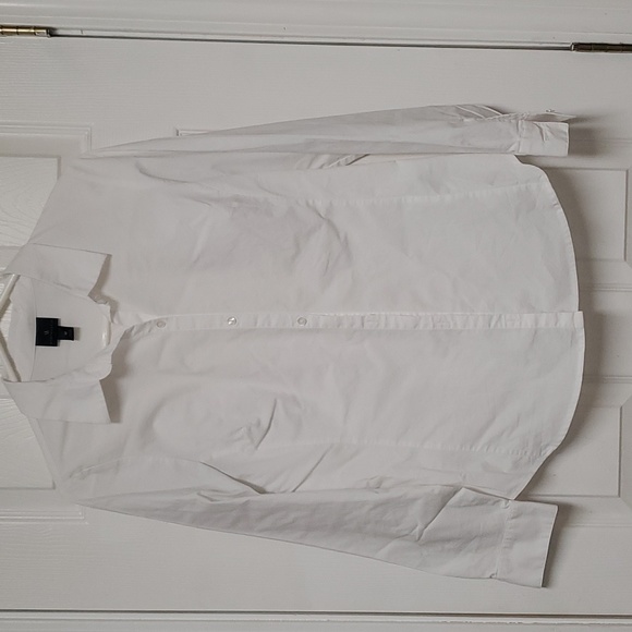 Worthington Tops Worthington Womens White Shirt Buttonup Front Long